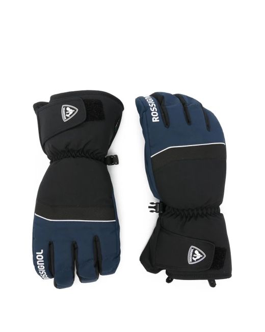 Rossignol Blue Logo-Detail Gloves for men