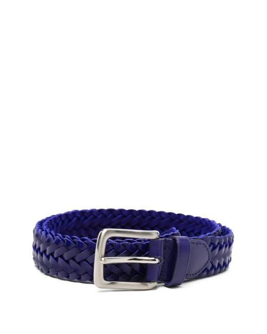 Dragon Diffusion Blue 9Ply Polo Intreccio Unito Braided Belt