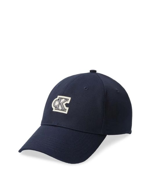 Calvin Klein Baseballkappe Mit Logo-Patch in Blue für Herren