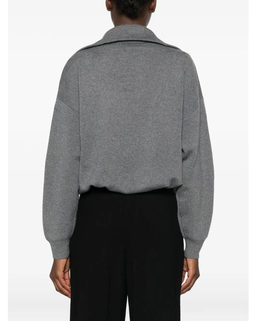 ELEH Gray Long-Sleeve Sweater