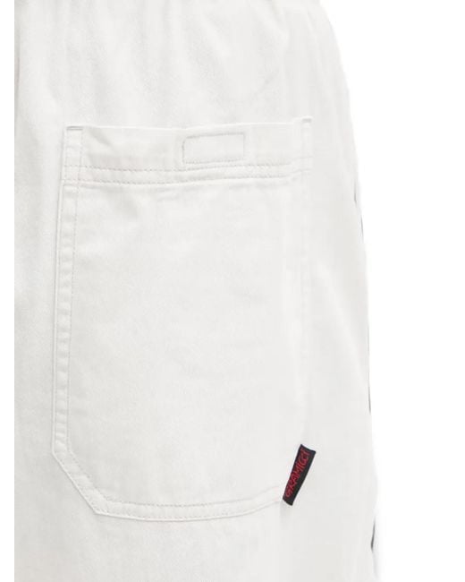 Gramicci White Elasticated Logo-Patch Shorts for men
