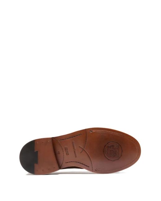 Officine Creative Brown Suede Derby Shoes for men