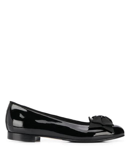Scarosso Black Cloe Ballerina Shoes