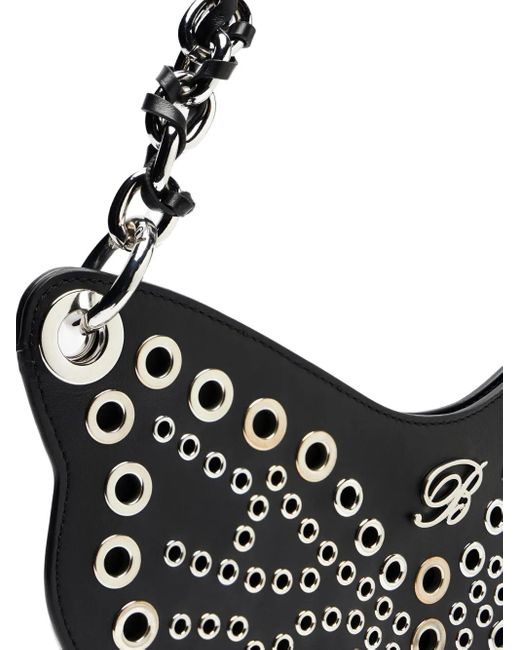 Blumarine Black Butterfly-Shape Shoulder Bag