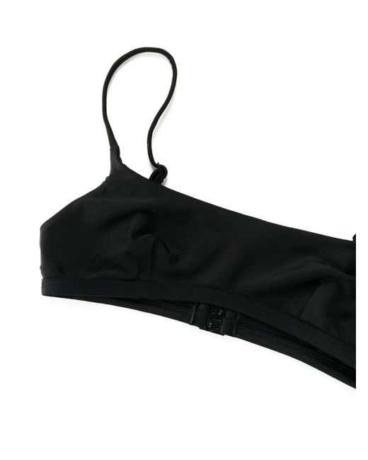 Matteau Black Adjustable-Strap Bikini Top