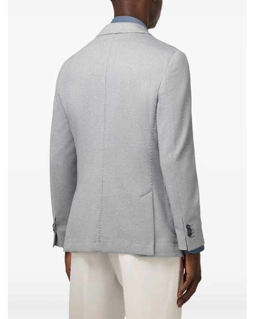 Blazer Con Tasche Applicate di Boggi in Gray da Uomo