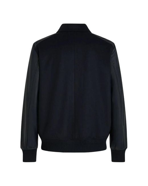 Karl Lagerfeld Blue Ikon Varsity Jacket for men