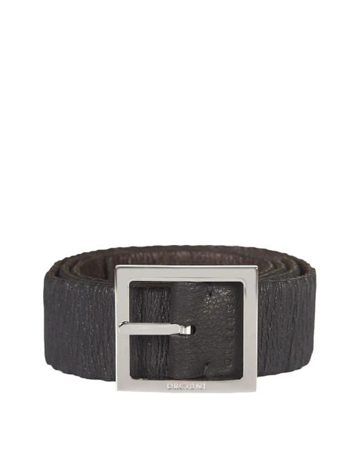 Orciani Black Ceinture À Boucle Carrée for men