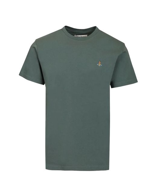 Vivienne Westwood Green Classic T-Shirt Multicolour Orb for men