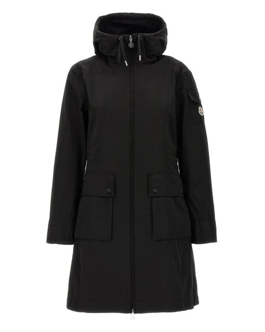 Moncler Laerte パーカーコート Black