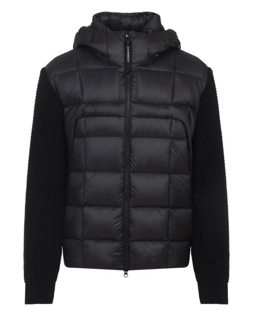 Plumífero con capucha C P Company de hombre de color Black