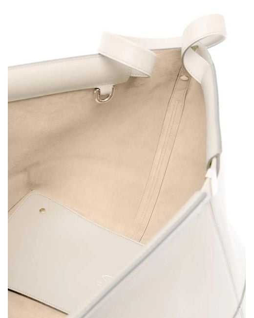 Tod's Natural Di Bag Folio Small Leather Tote Bag
