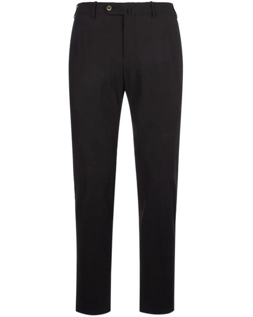 PT Torino Black Tailored Trousers for men