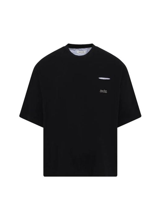 Undercover Black Combo Pocket T-Shirt for men