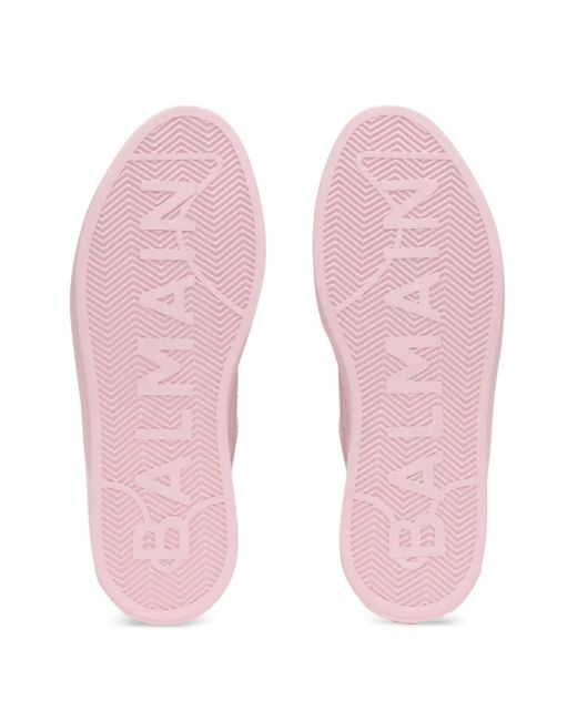 Balmain Pink B-Court Flip Sneakers