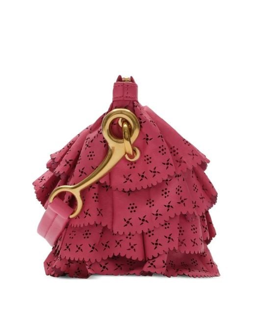Burberry Red Mini Ruffle Bag