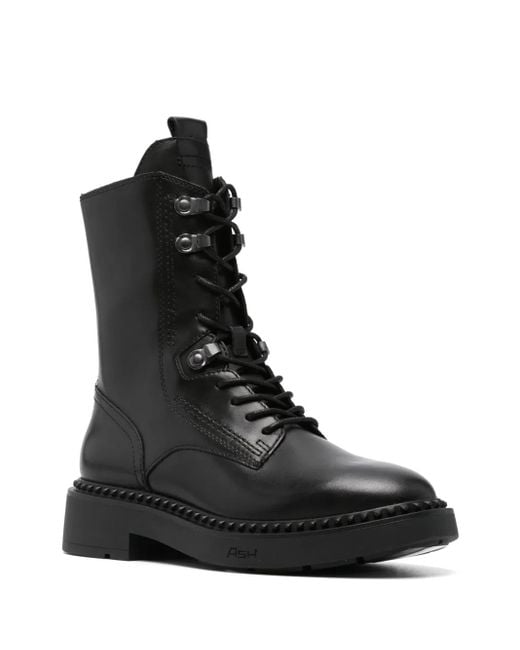 Ash Black Marlow Leather Boots