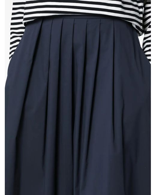 PT Torino Blue Pleated Midi Skirt