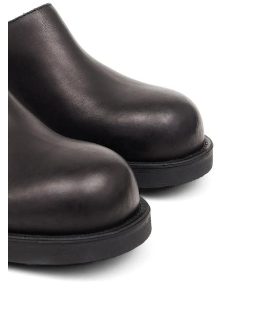 MM6 by Maison Margiela White Mules Biker À Bout Rond