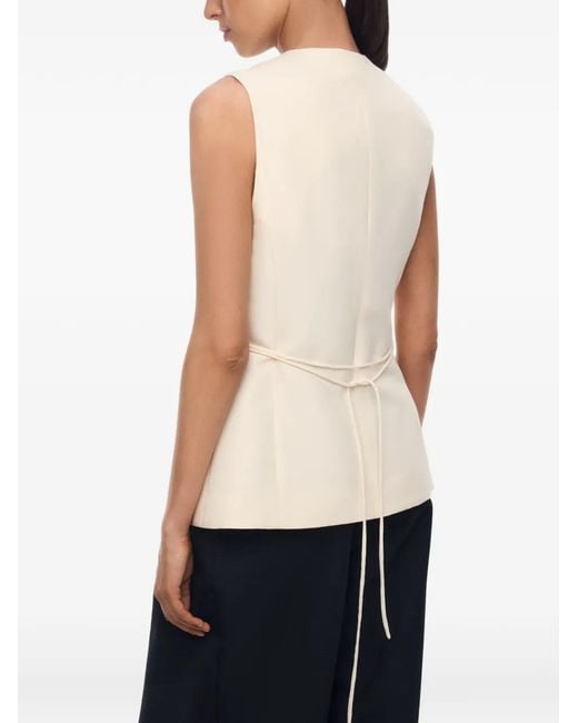 12 STOREEZ White Rotunda Button-Up Vest