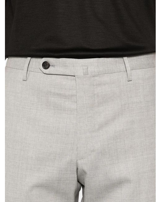 Incotex Gray Pantalon Évasé À Boutonnière for men