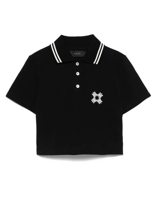 Amiri Black Polo With Logo