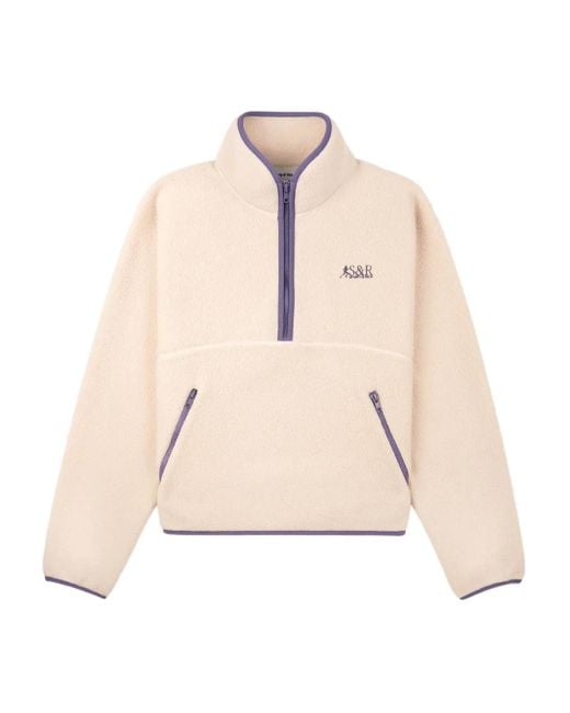 Sporty & Rich ロゴ スウェットシャツ Natural