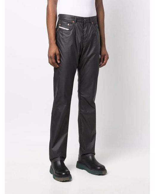 DIESEL Gray Dxd-22-P07 Coated Trousers