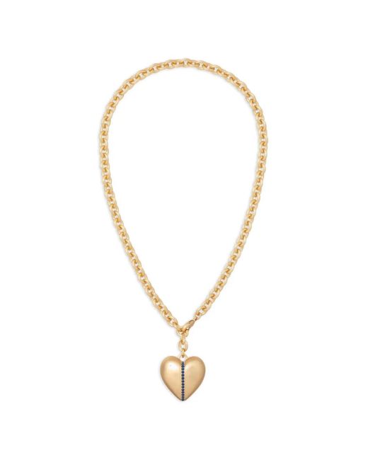 Roxanne Assoulin Metallic The Sapphire Stripe Hear Pendant