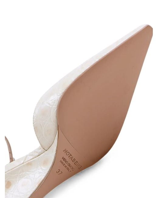 Notabene White Elsa Pumps