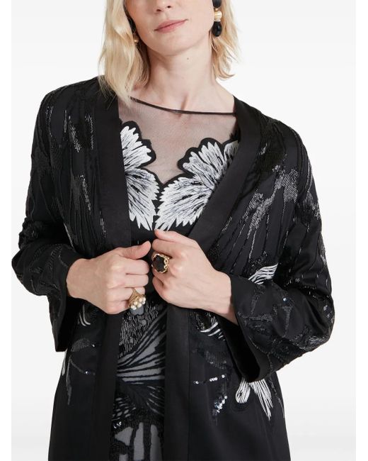 Temperley London Black Inez Coat