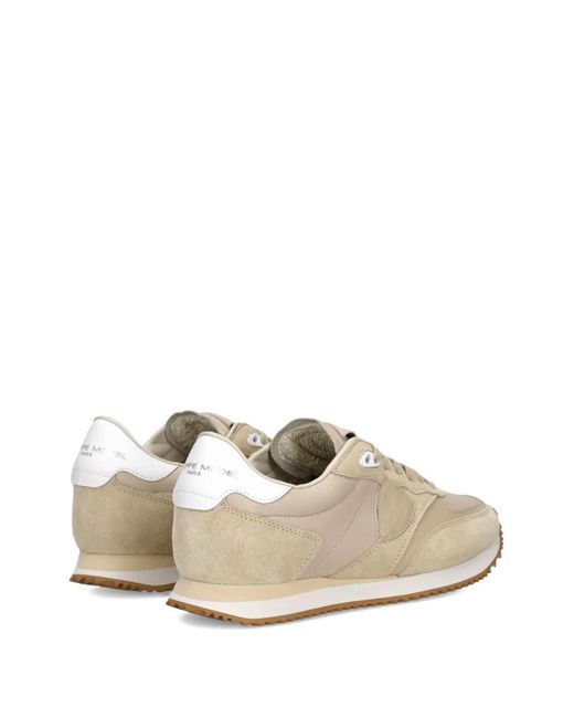 Philippe Model White Blville Perforated Leather Trainers