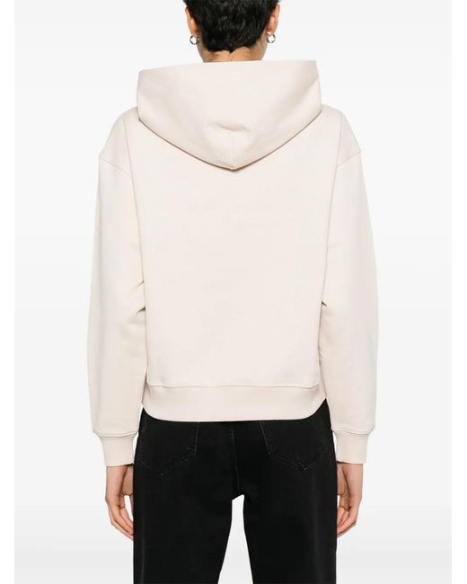 Calvin Klein Natural Logo-Patch Jersey Hoodie