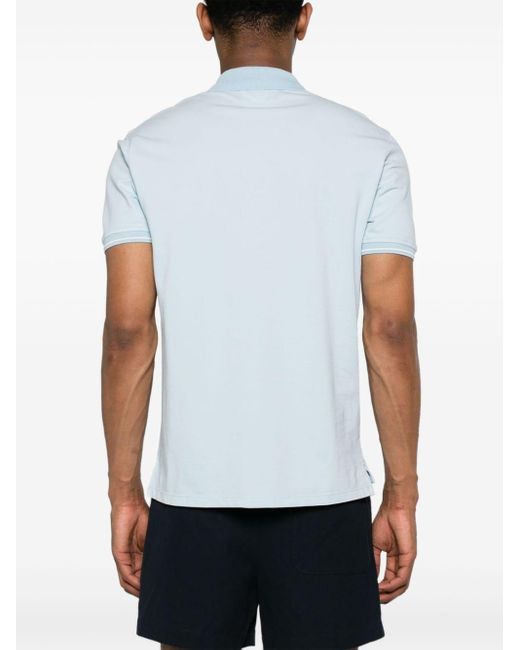 C P Company Blue `Tacting Piquet` Polo Shirt for men