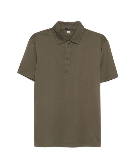 C P Company Green Polo En Coton for men