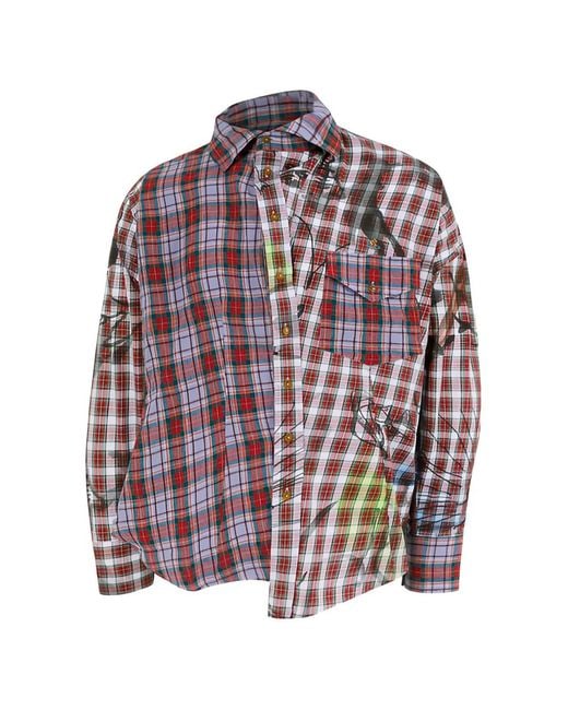 Vivienne Westwood Red Chemise Chaos À Boutonnière
