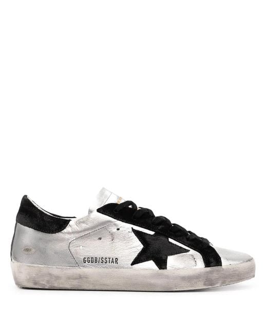Golden Goose Deluxe Brand Black Super-Star Leather Sneakers