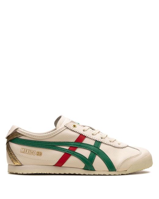 Onitsuka Tiger Mexico 66 "birch Kale/red/gold" Sneakers in het Green