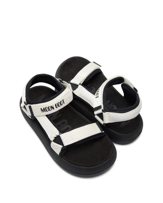 Moon Boot Black Super Sandals