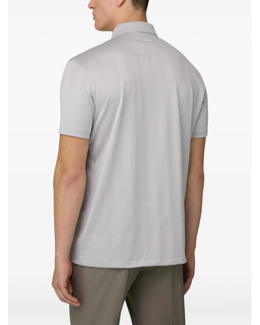 Boggi Gray Button Polo Shirt for men