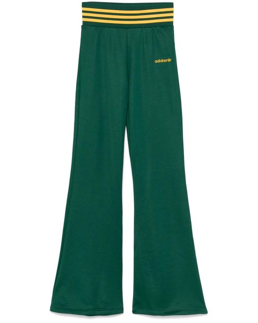 Adidas Green Flared Track Pants
