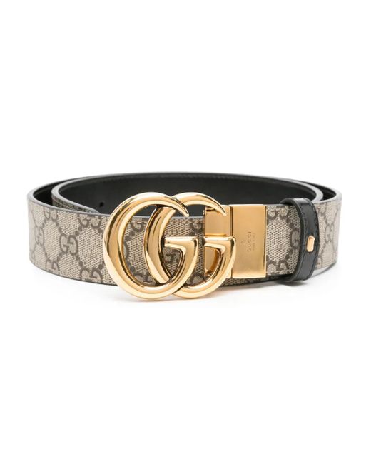 Gucci Natural Gg Marmont Reversible Belt