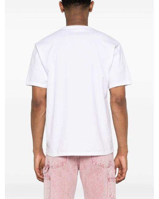 Undercover White Slogan-print Cotton T-shirt for men