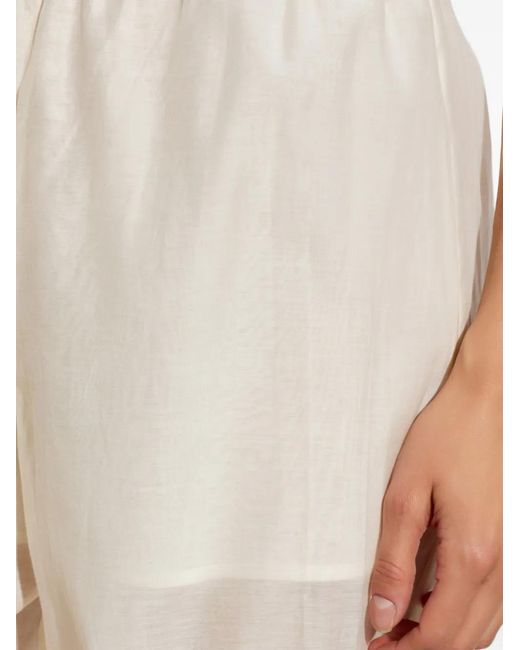 By Malene Birger White Lumas Elasticated-Cuff Trousers