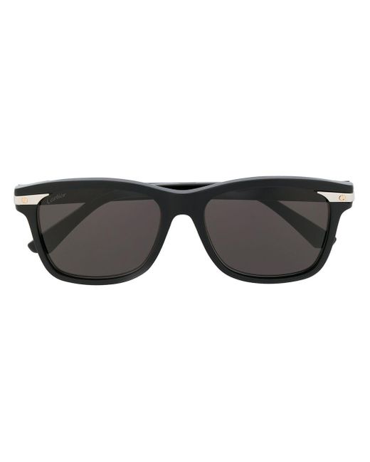 Cartier 'Santos de Cartier' Sonnenbrille in Black für Herren