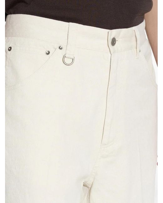 Paolo Pecora White Pantalon Ample À Coupe Cinq Poches for men