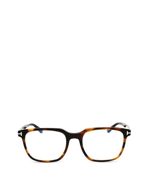 Tom Ford Brille Mit Eckigem Gestell in Black für Herren