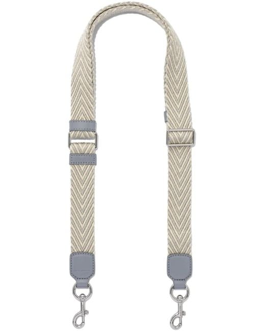 Marc Jacobs White The Thin Arrow Webbing Strap