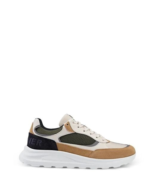 Bogner White Panelled Mesh-Detail Sneakers for men