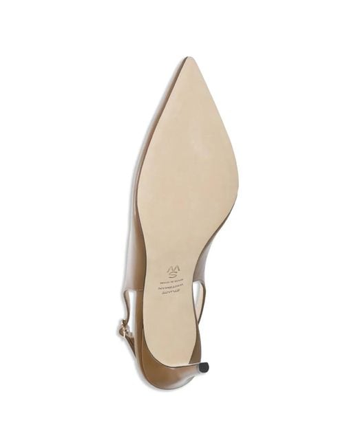 Stuart Weitzman Brown Power Slingback Pumps